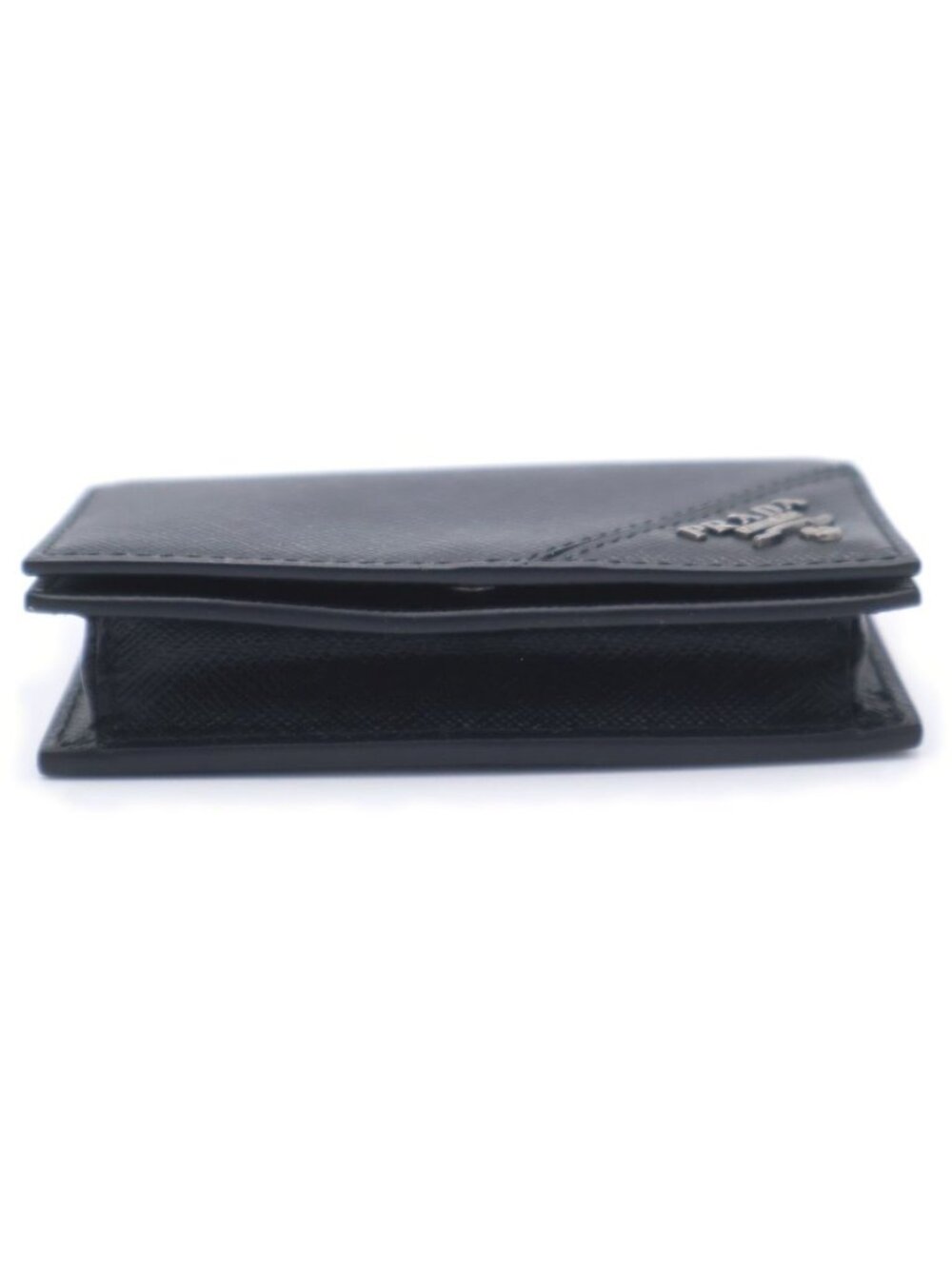 Prada Card Case Business Holder Saffiano Black - Picture 5 of 6